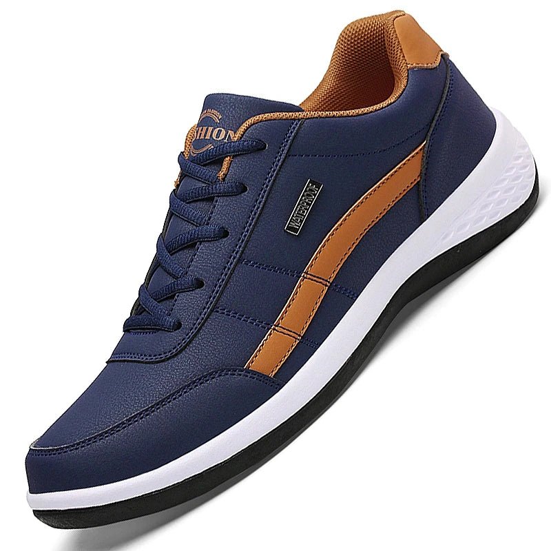 Leather Men's Sneakers - StrideXwear™