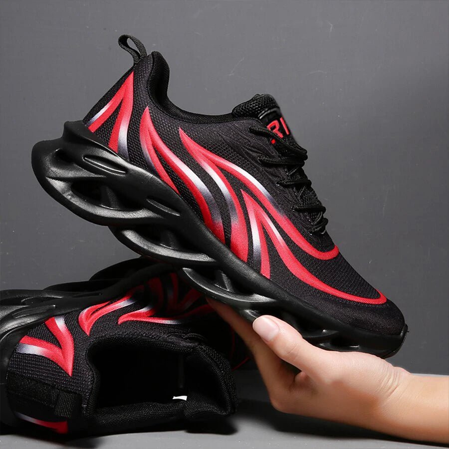 Men Flame Printed Sports Shoes - StrideXwear™